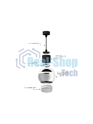 Корпус светильника C1104 PSL серебро полированное D100*H80mm MR16 GU5.3 LED 3W 4200K