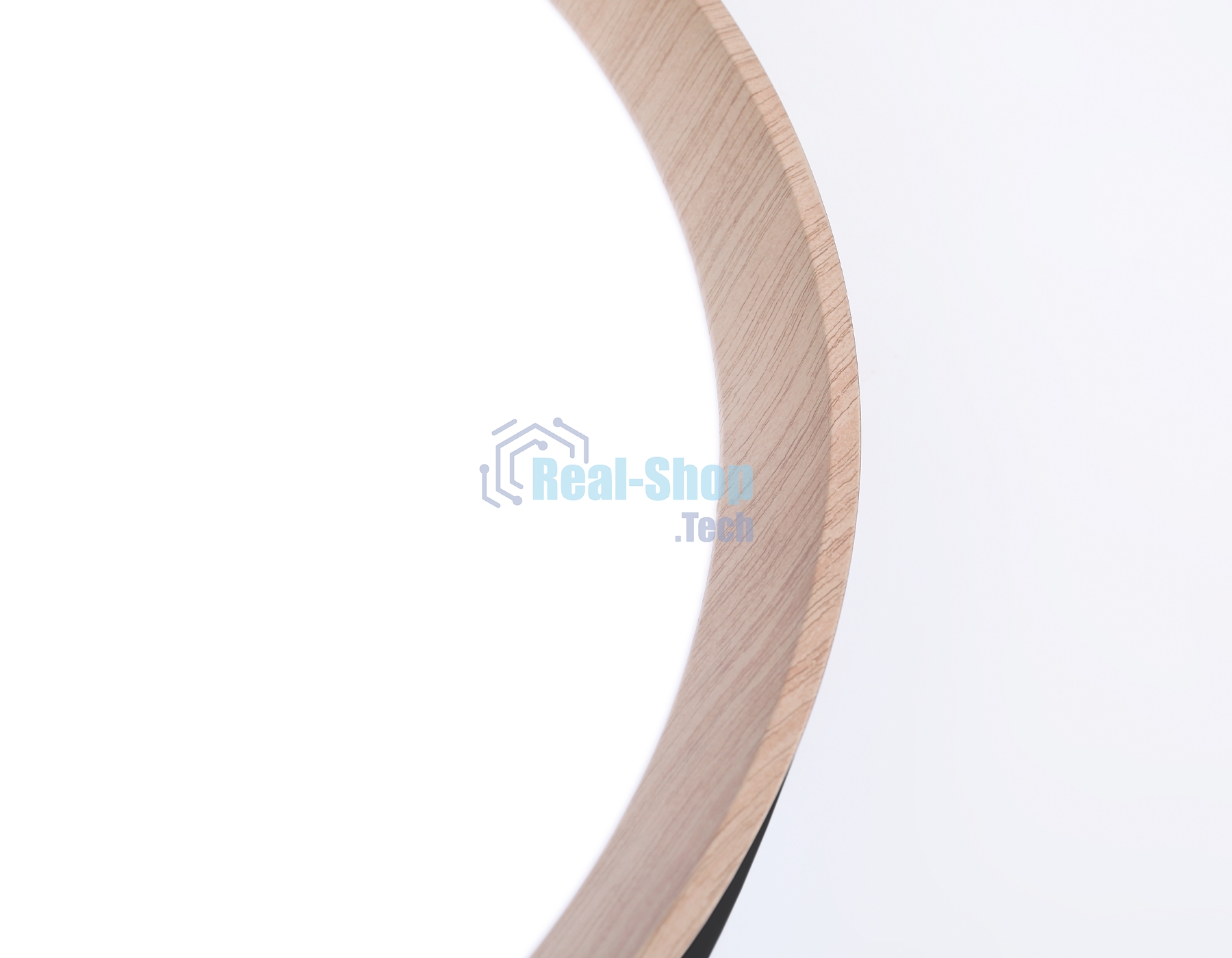 Потолочный светодиодный светильник Ambrella light FZ1326 BK/LWD черный/светлое дерево IP20 60W 3000-6400K D490*80 (ПДУ ИК)