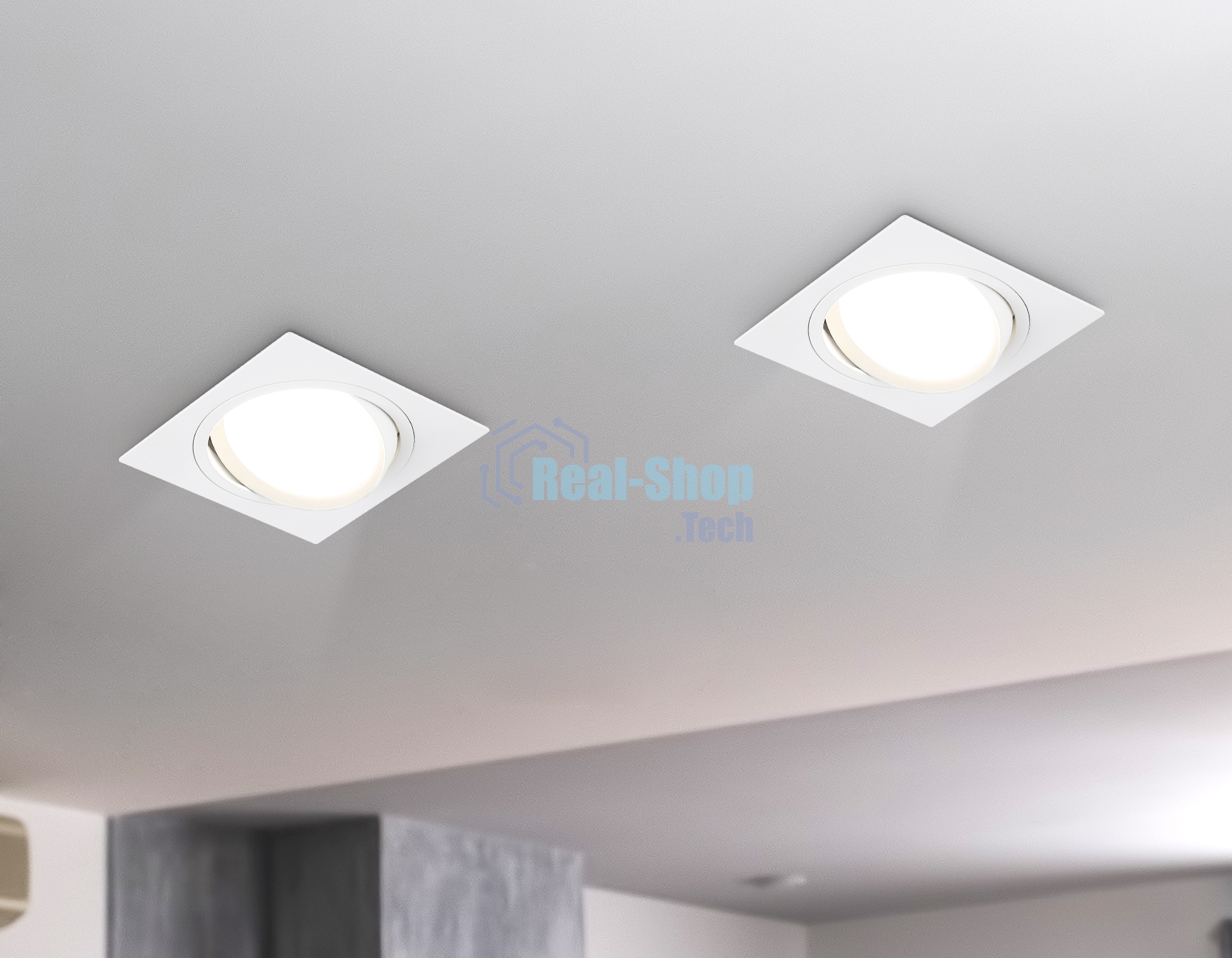 Светильник Ambrella light TN51915 WH белый GX53 max 12W 115*115*23