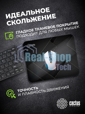 Коврик для мыши Cactus Geometry 220x180x2мм (CS-MPC-P02XS)