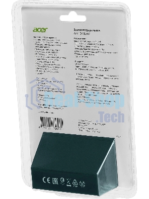 Мышь беспроводная Acer OMR307 черный, 1600 dpi, радиоканал, USB, кнопки - 4