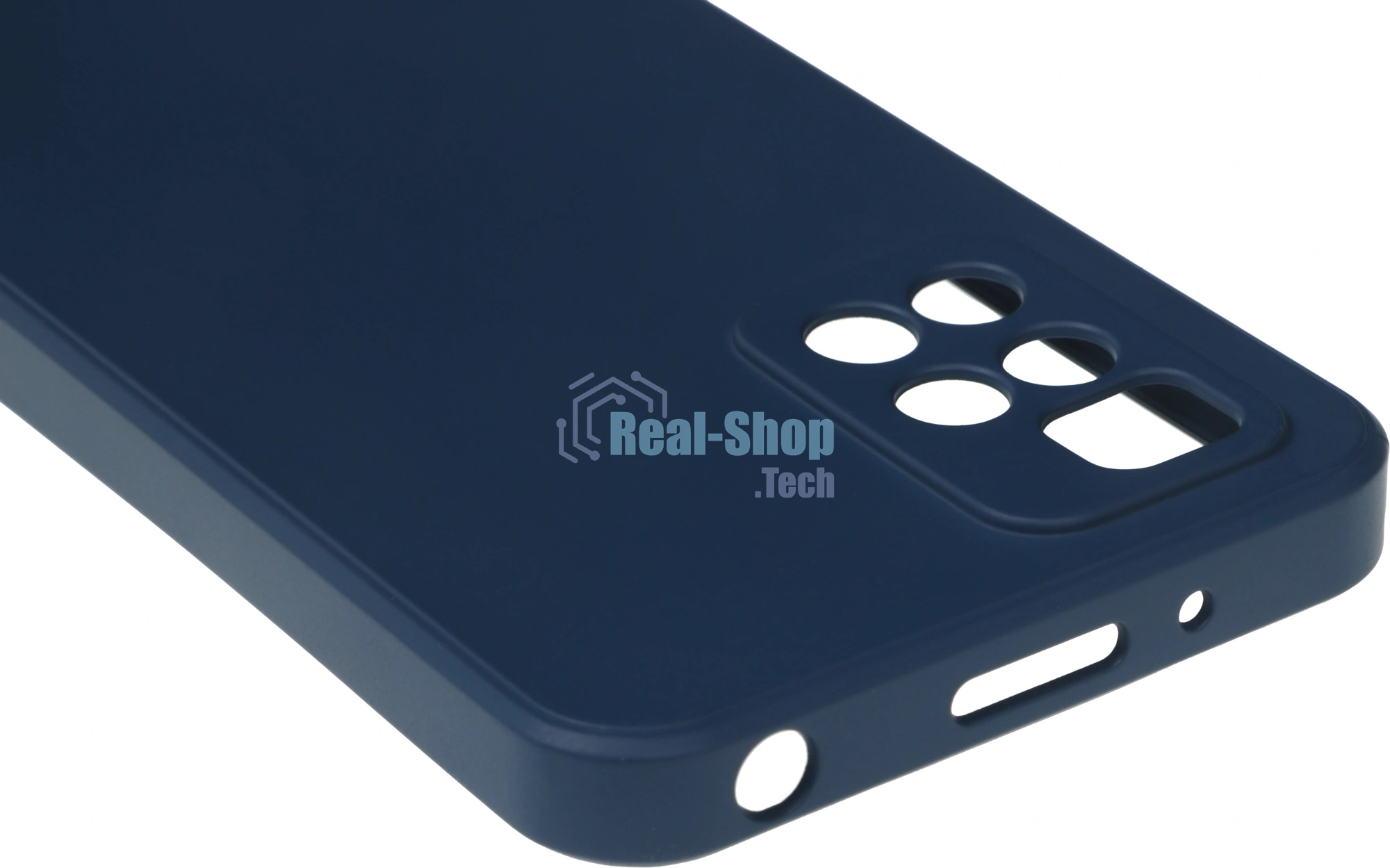 Чехол (клип-кейс) BORASCO Microfiber Case, для Xiaomi Redmi 10, синий