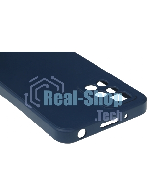 Чехол (клип-кейс) BORASCO Microfiber Case, для Xiaomi Redmi 10, синий