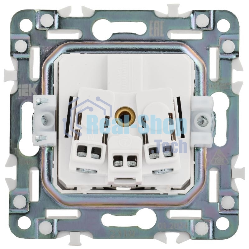 SKANDY Розетка с з/к/ш 16А SK-R04N никель | SK-R14-16-K50 | IEK