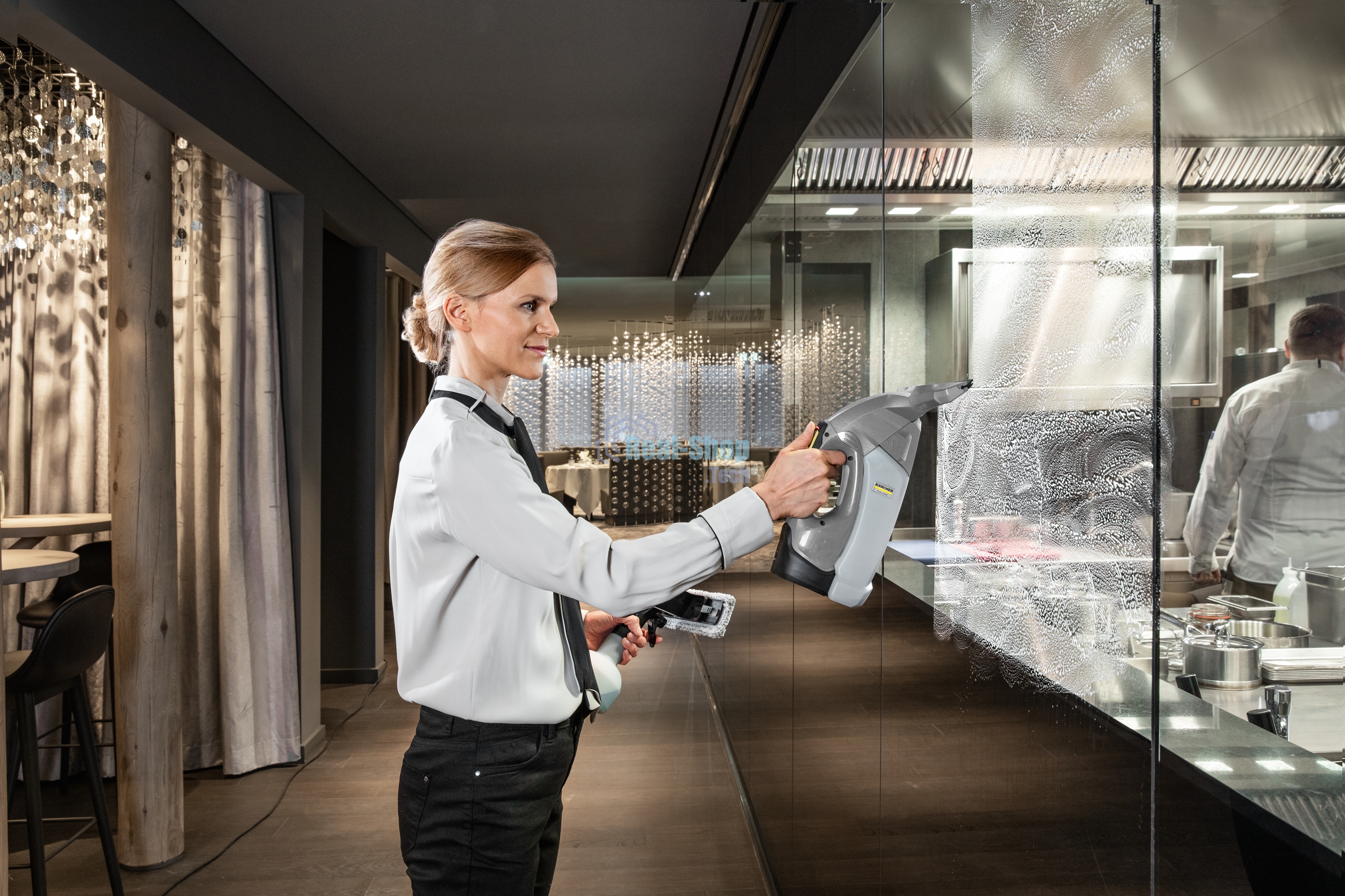 Стеклоочиститель Karcher WVP 10 шир.скреб.:280мм пит.:от аккум. серый/желтый