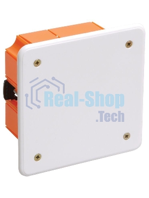 Коробка распаячная CП 92х92х45 IP20 КМ41022 для полых стен (с саморезами пластиковые лапки с крышкой) ИЭК UKG11-092-092-045-P