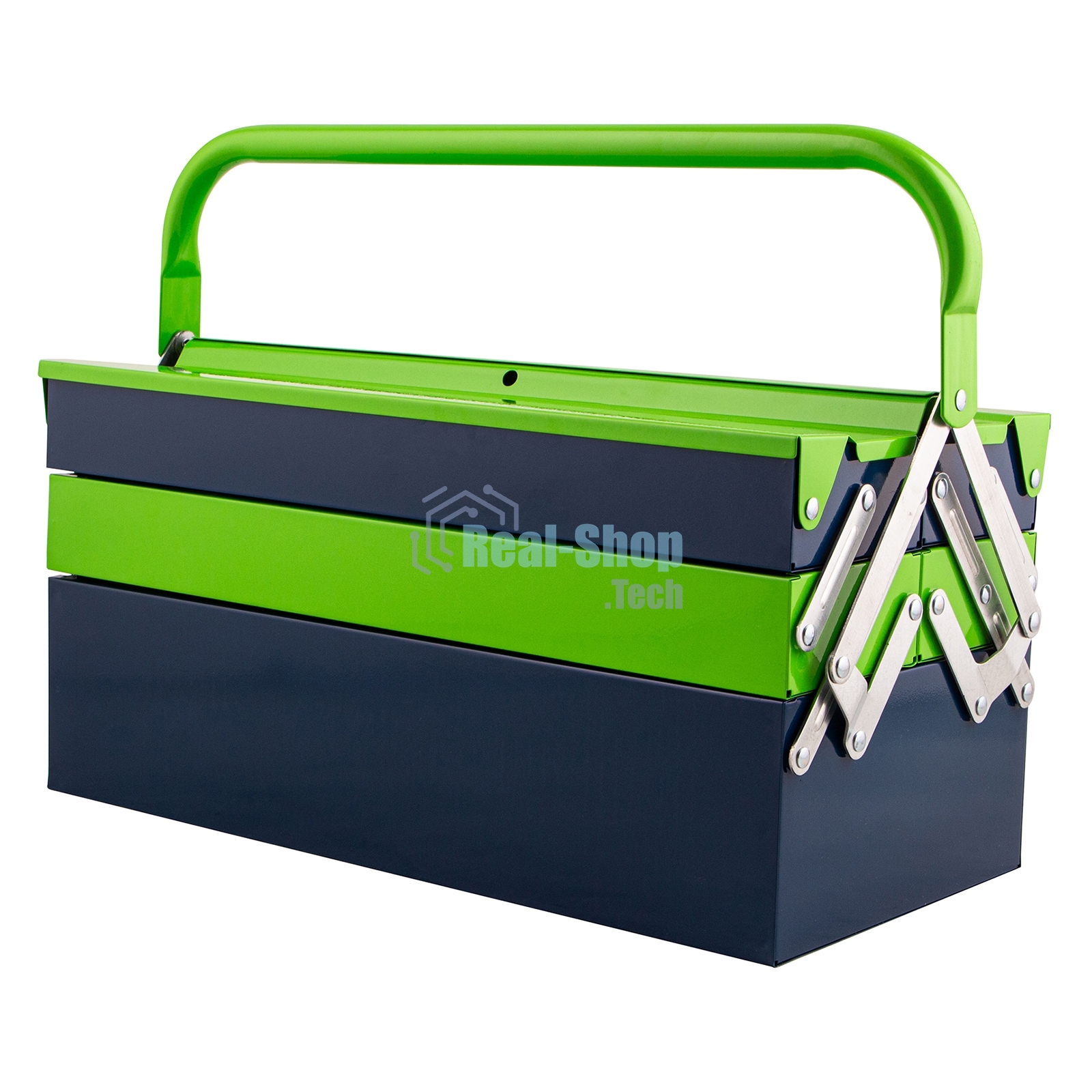 Ящик для инструмента Сибртех 430х200х200 мм, пять секций, металлический