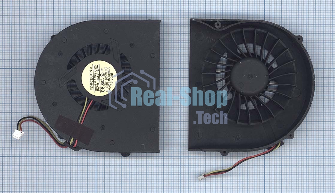 Вентилятор (кулер) для ноутбука MSI GT627 GT628 GT640 GX620 GX627 GX640
