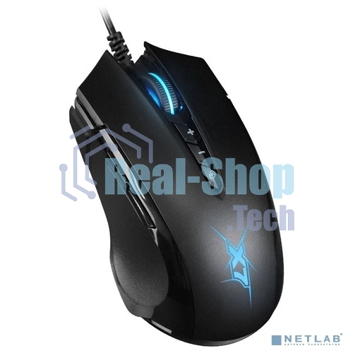 Мышь проводная A4Tech X89 черный, 2400 dpi, USB, кнопки - 8