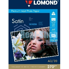 Фотобумага ПРЕМИУМ для стр.печати Lomond 20л,A3270 г/м2 односторонняя Satin Warm Фотобумага ПРЕМИУМ для стр.печати Lomond 20л,A3270 г/м2 односторонняя Satin Warm