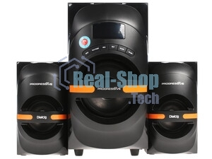 Акустическая система Dialog Progressive AP-210B BLACK 2.1, 30W+2*15W RMS, Bluetooth, USB+SD reader