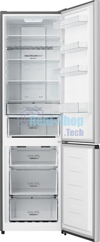Холодильник Gorenje NRK620FAXL4 серый двухкамерный 238/86л морозилка снизу, No Frost