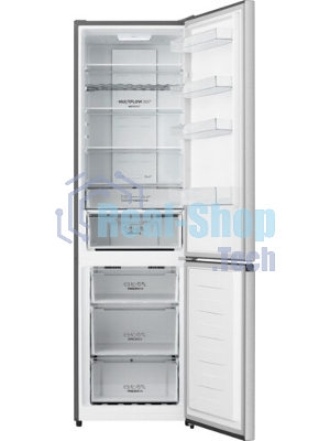 Холодильник Gorenje NRK620FAXL4 серый двухкамерный 238/86л морозилка снизу, No Frost