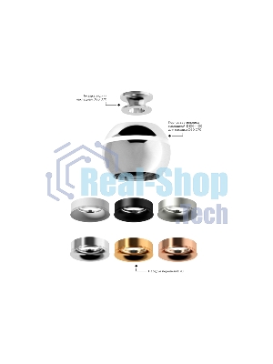 Корпус светильника C1104 PSL серебро полированное D100*H80mm MR16 GU5.3 LED 3W 4200K