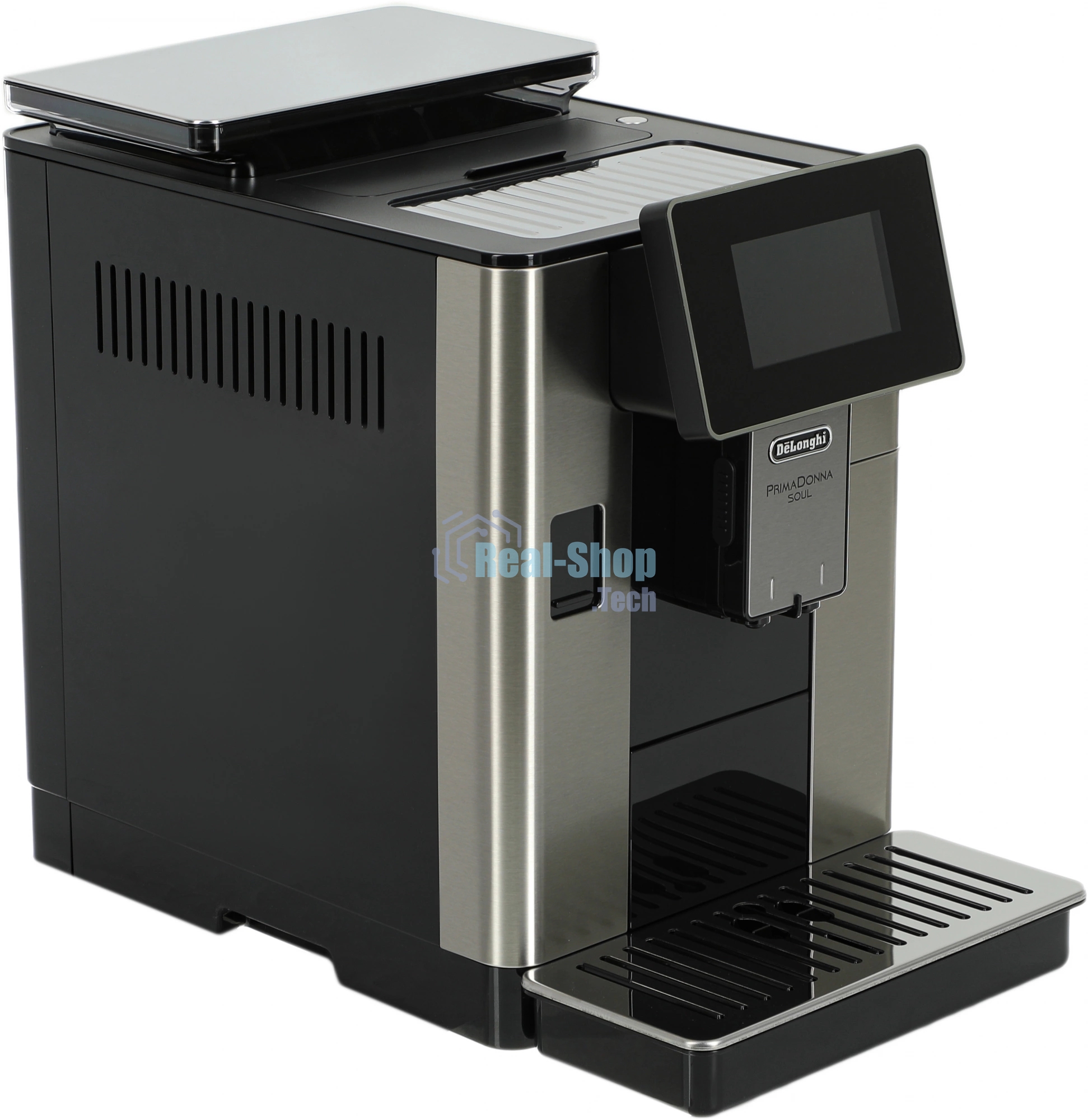 Кофемашина автоматическая DeLonghi ECAM610.75.MB черный/серебристый, исп. кофе - молотый/зерновой, 2.2 л, 1450 Вт, 19 Бар