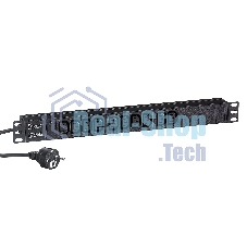 Блок розеток горизонтальный ExeGate ServerPro PDU-19H005 Al-10C13-EU3, 19