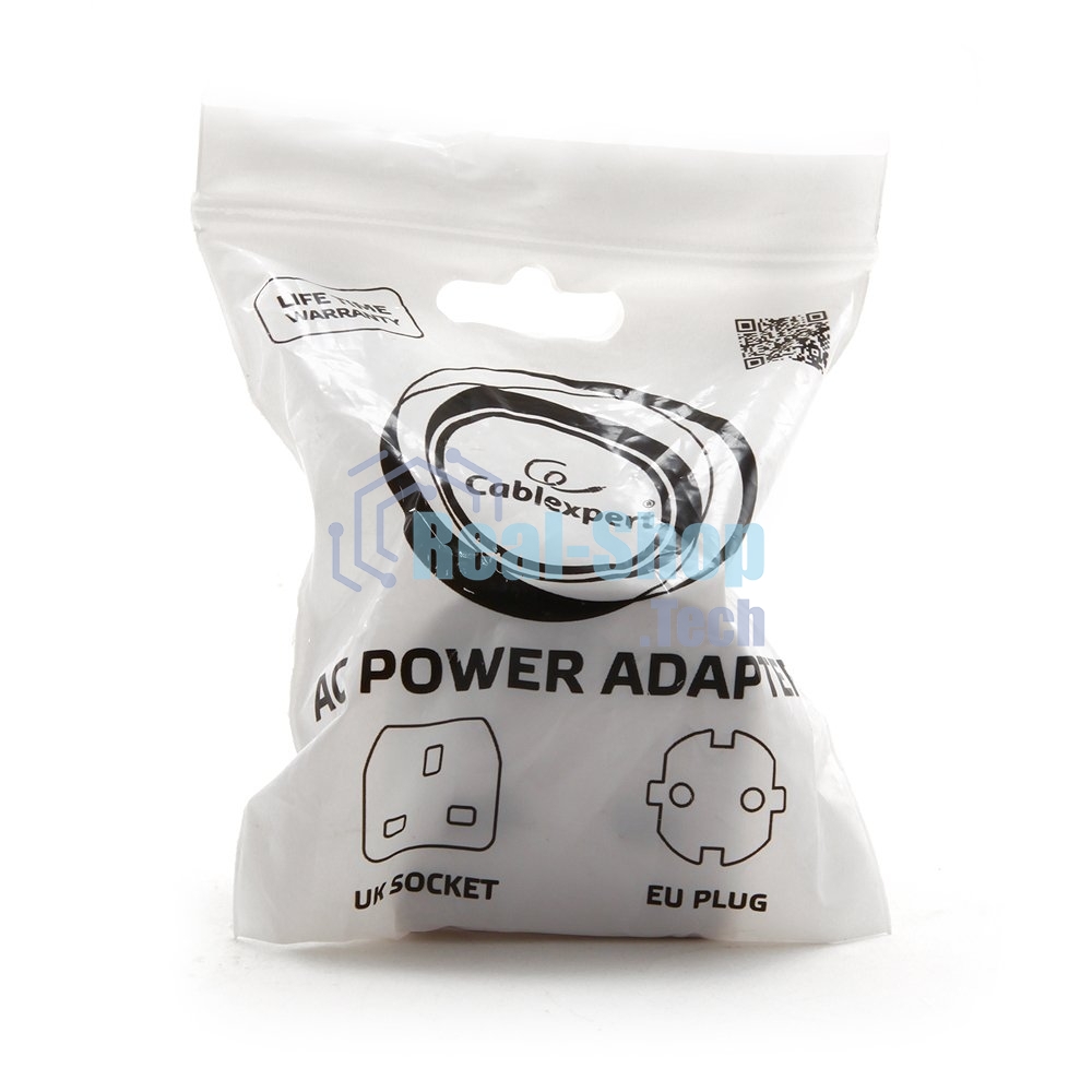 Переходник Gembird Переходник с вилки EU,UK в RU (A-AC-UKEU-001)