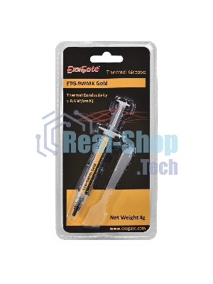 Термопаста ExeGate ETG-9WMK Gold, шприц с лопаткой, 4г
