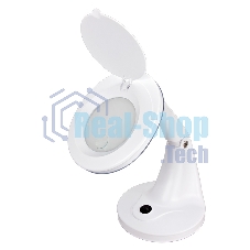 Лупа настольная 3D+12D Rexant с подсветкой 48 LED, белая