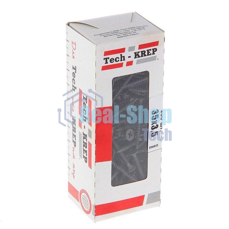 Саморез 3.5х35 гипсокартон-металл (уп.200шт) коробка Tech-Krep 102130