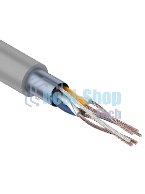 Кабель витая пара Rexant FTP 2PR 24AWG, cat.5e STRANDED (бухта 305 м)