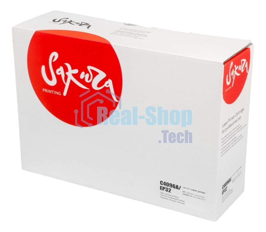 Картридж Sakura C4096A/EP32 для HP и Canon, черный, 6000к.