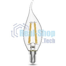 Лампа светодиодная Gauss Filament Свеча на ветру 11W 830lm 4100К Е14 LED