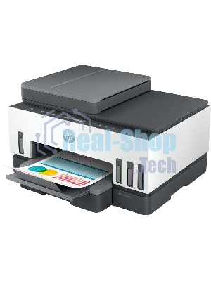 МФУ струйное HP Smart Tank 750 AiO, А4, цветной, печ. до 15/9 стр/мин., скан. до 8 стр/мин., 4800x1200 dpi (печ.), 1200x1200 dpi (скан.), Bluetooth, USB, Wi-Fi