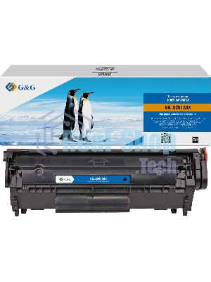 Картридж лазерный G&G GG-Q2612AX черный (2500стр.) для HP LJ 1010/1012/1015/1018/1020/1022/1022n/1022nw/3015/3020