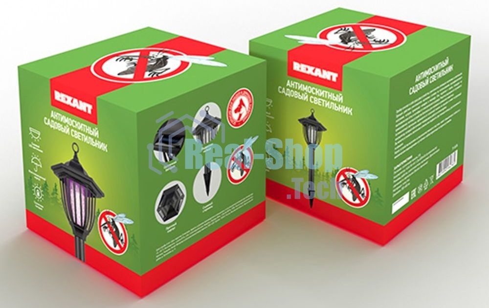 Антимоскитный садовый светильник Rexant на солнечной батарее R20