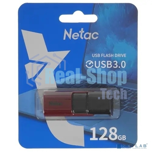 Флешка USB Netac U182 красный USB 3.0 128Gb, retail version