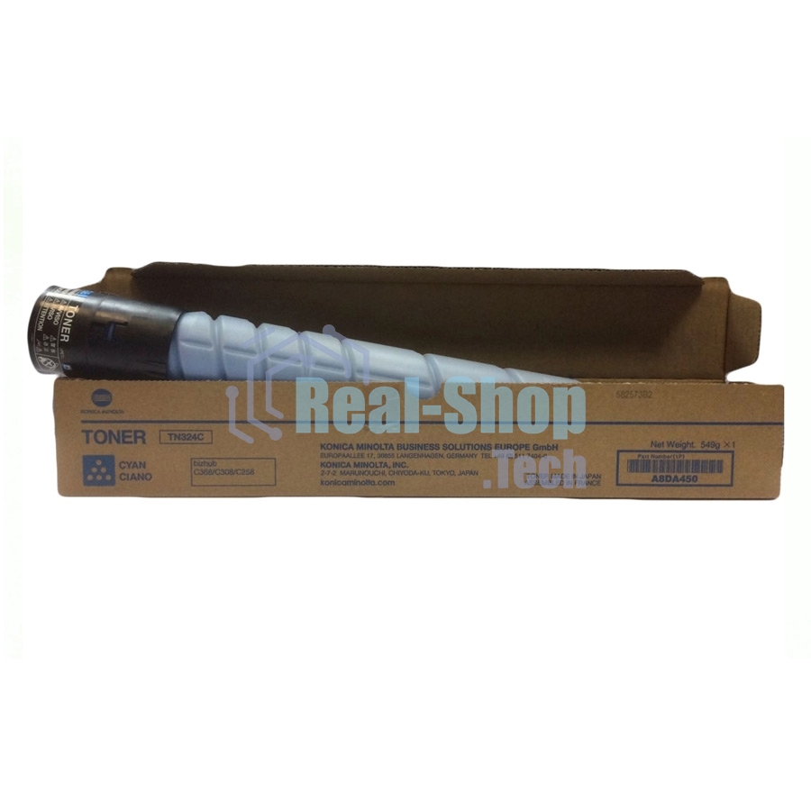 Тонер-картридж Konica-Minolta bizhub C308/C368 синий TN-324C