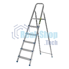 Стремянка Сибртех 6 ступеней, стальная, оцинкованная