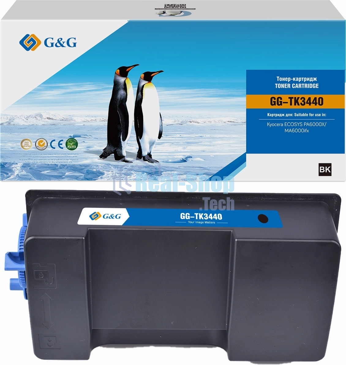 Картридж лазерный G&G GG-TK3440 TK-3440 черный (40000 стр.) для Kyocera ECOSYS PA6000X/MA6000ifx