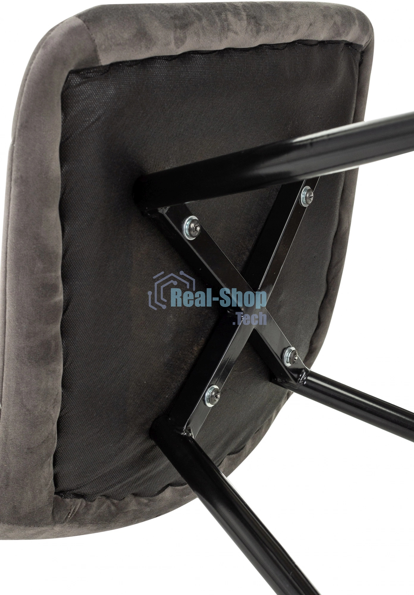 Стул для дома Бюрократ CH-K1_4 комплект 4 шт т. серый Holland 18 металл черный на ножках