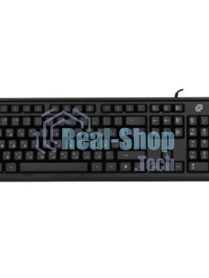 Комплект клавиатура+мышь Oklick S605 проводной, USB, 2400 DPI, чёрный
