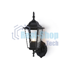 Уличный настенный светильник Ambrella light ST2010 BK/CL черный/прозрачный IP54 E27 max 40W 360*150*210