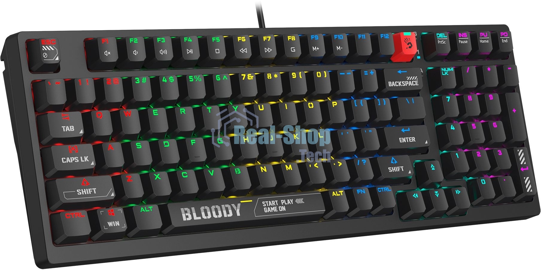 Клавиатура проводная A4Tech Bloody S98 (S98 черный) USB черный