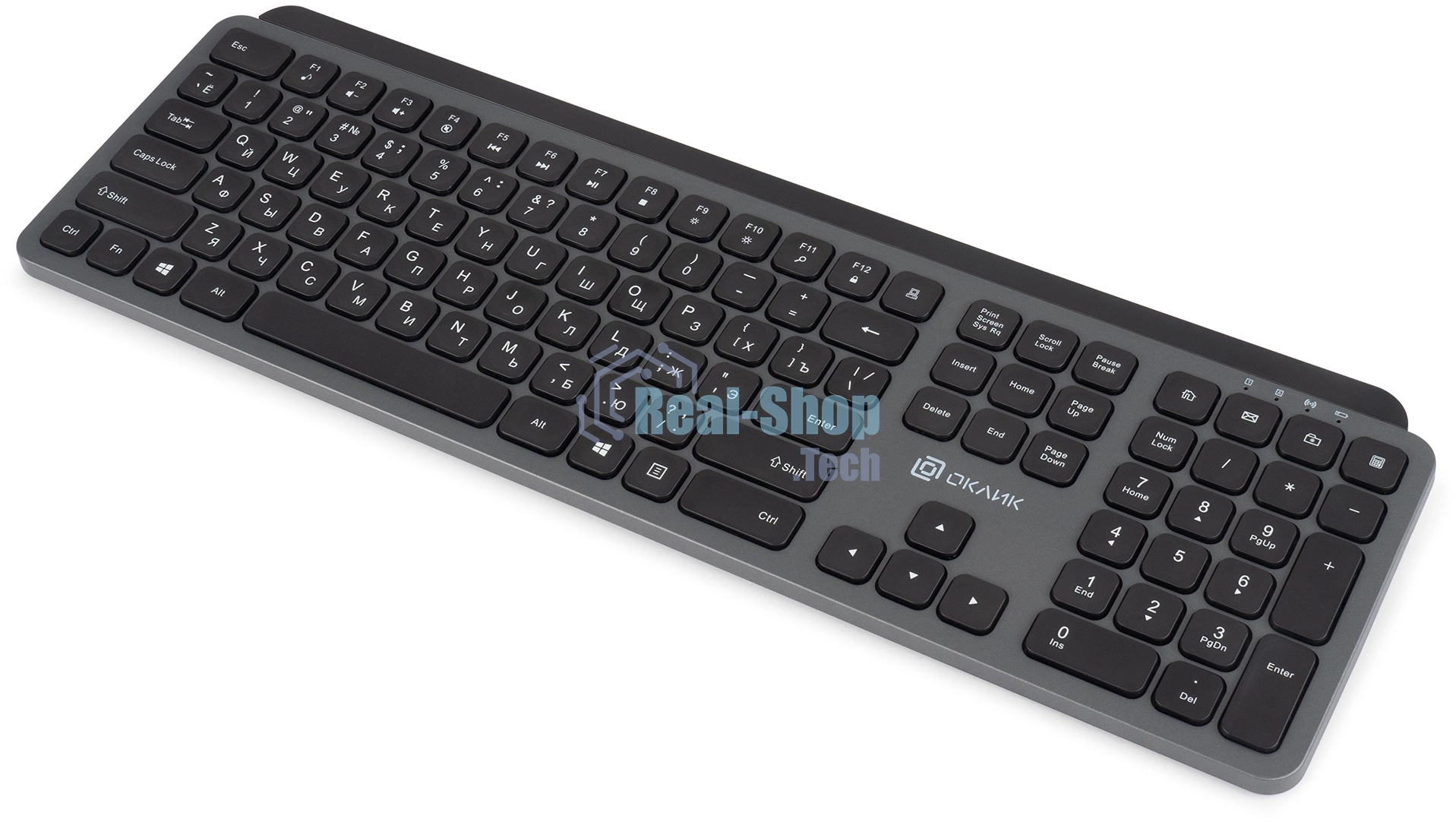 Клавиатура Oklick K859W беспроводная, радиоканал, серый
