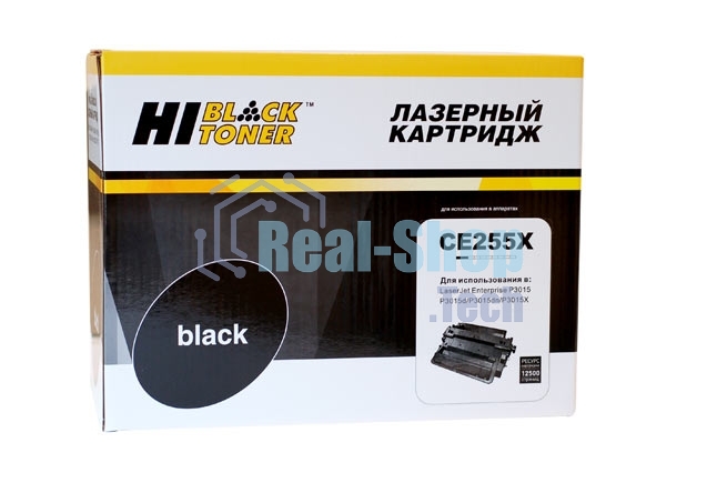 Расходные материалы Hi-Black CE255X  Картридж Hi-Black для принтеров  LaserJet P3015, черный, 12500 стр.   