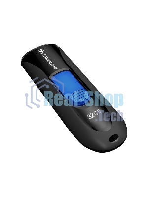 Флешка USB Transcend Jetflash 790 (TS32GJF790K), 32Gb, USB 3.0, R/W 70/25, черный/синий