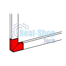 Угол плоский 50х80 Leg 010767
