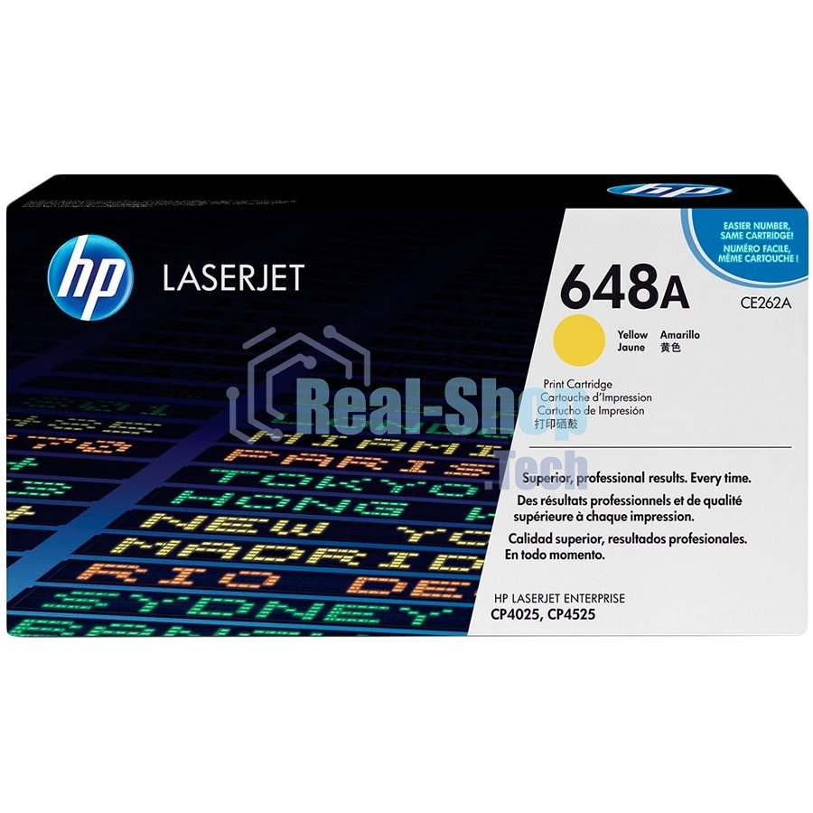Картридж лазерный HP CE262A желтый для CLJ CP4025/CP4525 11000 стр.