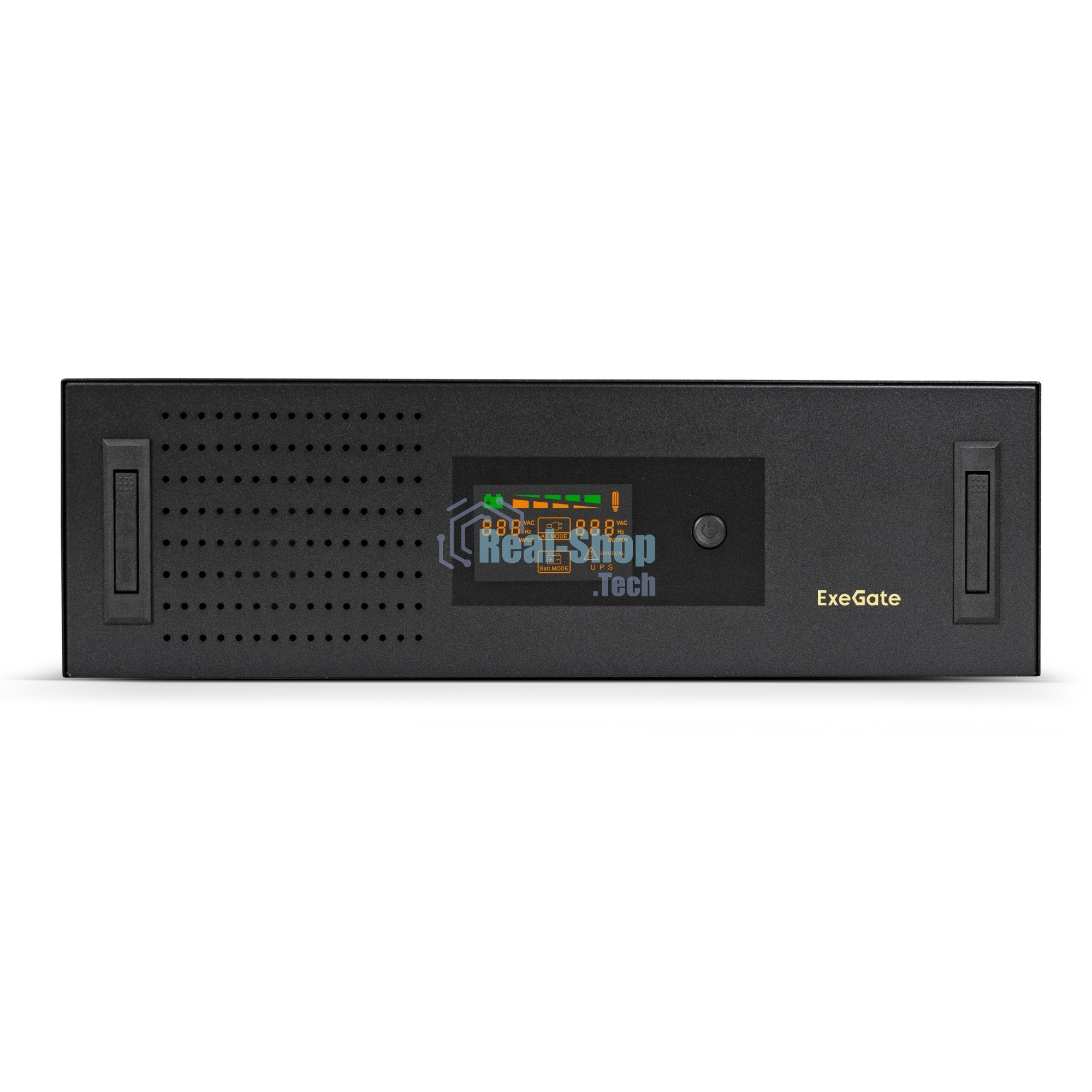 Источник бесперебойного питания ExeGate ServerRM UNL-3000.LCD.AVR.2SH.3C13.USB.3U 3000VA/1800W, Color LCD, AVR, 2*Schuko+3*C13, USB, 3U, установка в стойку, черный