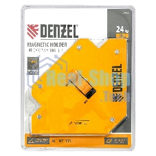 Фиксатор магнитный Denzel отключаемый для сварочных работ усилие 55 LB, 45х90х135 град.