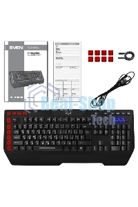 Клавиатура SVEN KB-G9600 проводная, USB Type-A, чёрный