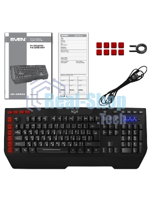 Клавиатура SVEN KB-G9600 проводная, USB Type-A, чёрный
