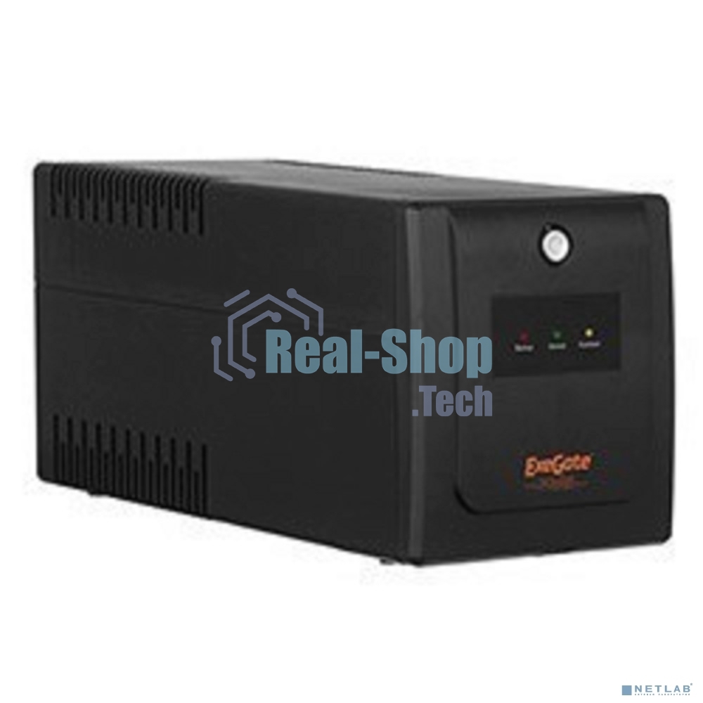 Источник бесперебойного питания ExeGate SpecialPro UNB-650.LED.AVR.EURO 650VA/360W, LED, AVR, 2 евророзетки, черный