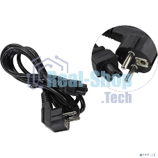 Кабель питания ноутбуков ExeGate Special PC5-1,8S (Евровилка Schuko->С5) 3*0.75мм2, ССА, черный, 1.8м.