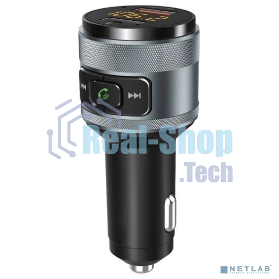 Автомобильный FM-модулятор Ritmix FMT-A707 черный MicroSD BT USB